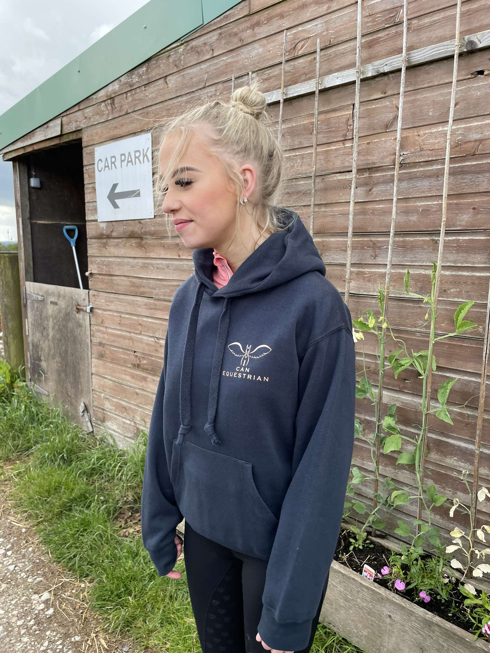 Kids navy hoodie 2025